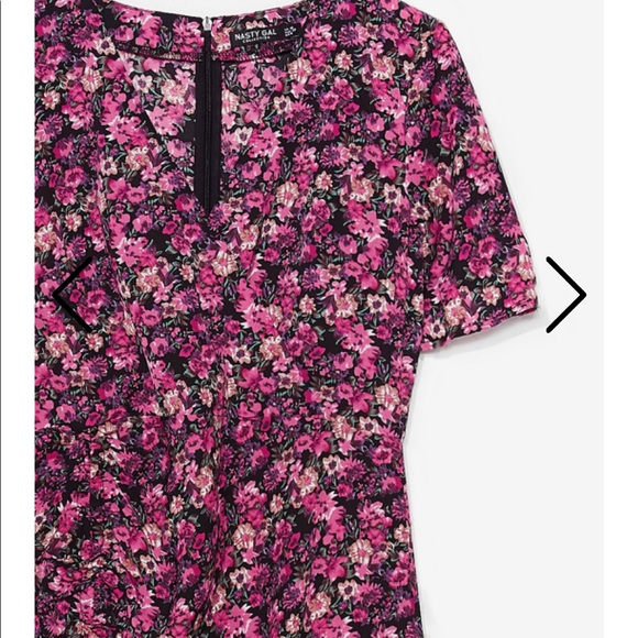BNWT Nasty Gal Floral Midi Dress, 4 - Picture 2 of 3